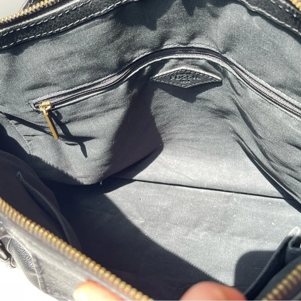 Fossil Leather Tote Bag